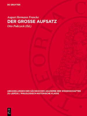 cover image of Der grosse Aufsatz